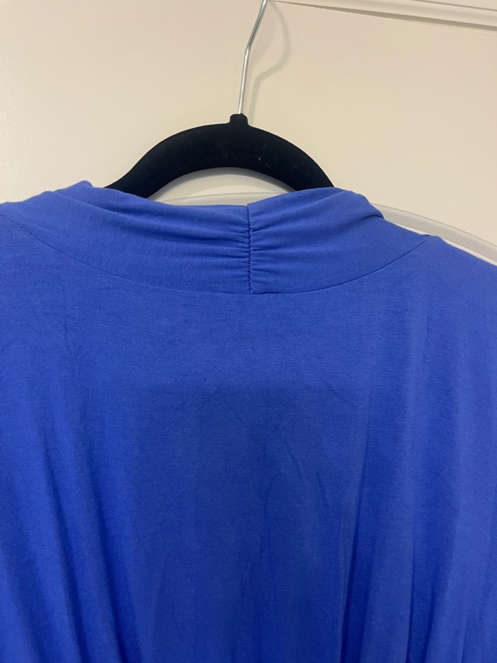 Chicos Classic Blue Dress Pleated Sleeves and Waist Knee Length Pockets Sz 12/14 - Picture 7 of 15